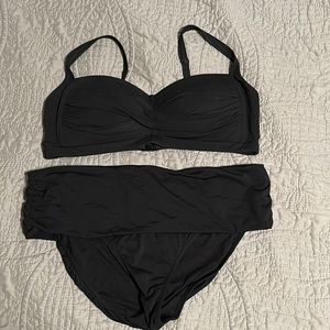 Bond-Eye Australia Black Bikini Set size 16